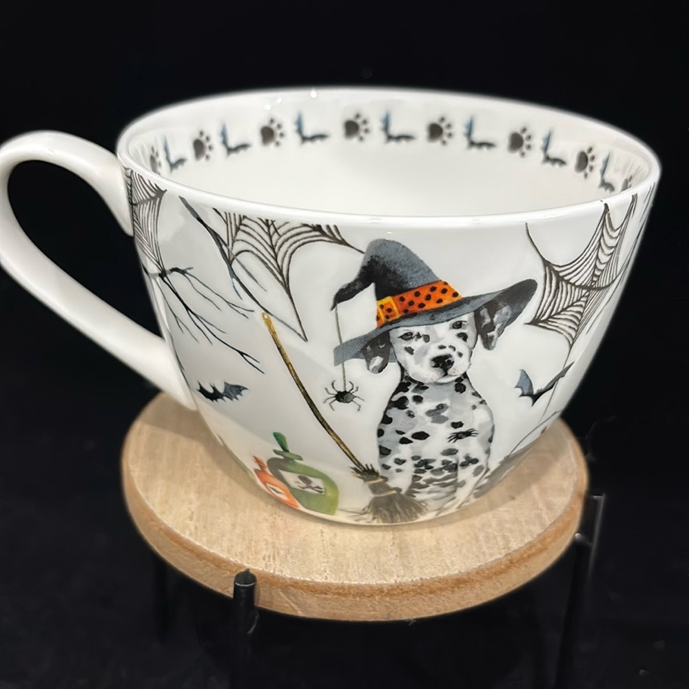 Portobello By Design Halloween Dalmation Dog Bone China Cup/Mug